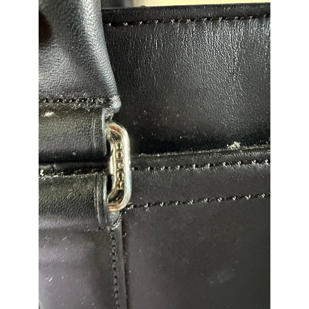 EUC Coach #F70916 Lexington Dual Zip Leather Metropolitan Laptop Business Tote